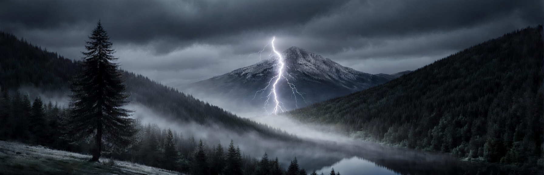 Storm over the mountains