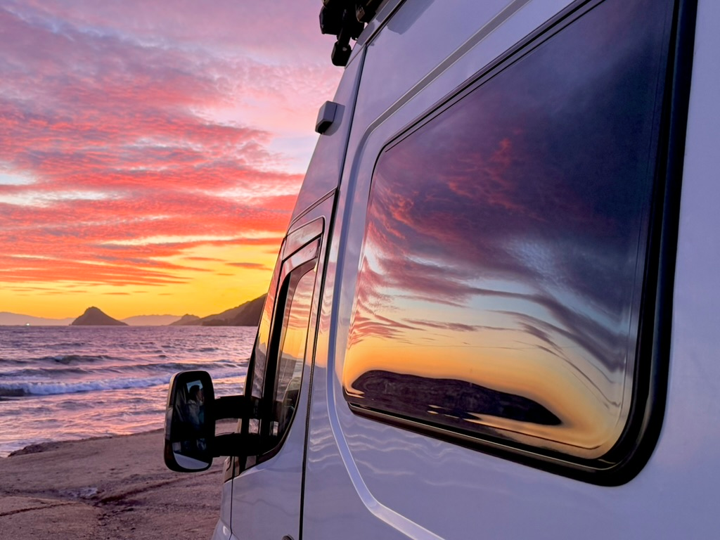 Vanlife at sunset — the dream