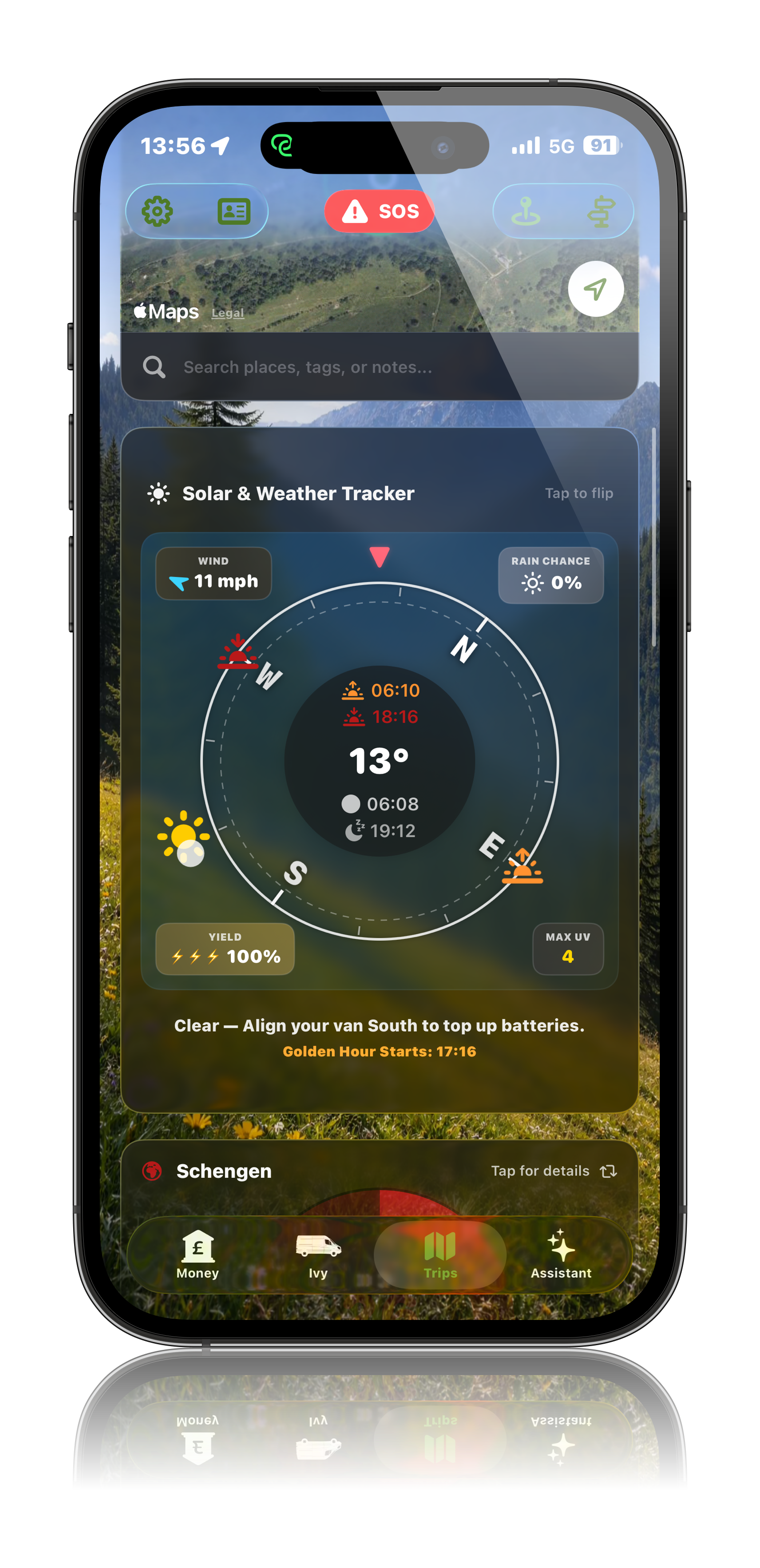 Weather and solar card